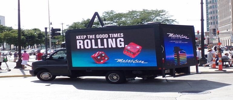 mobile led advertising truck